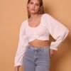 Bluson Crop Lazo
