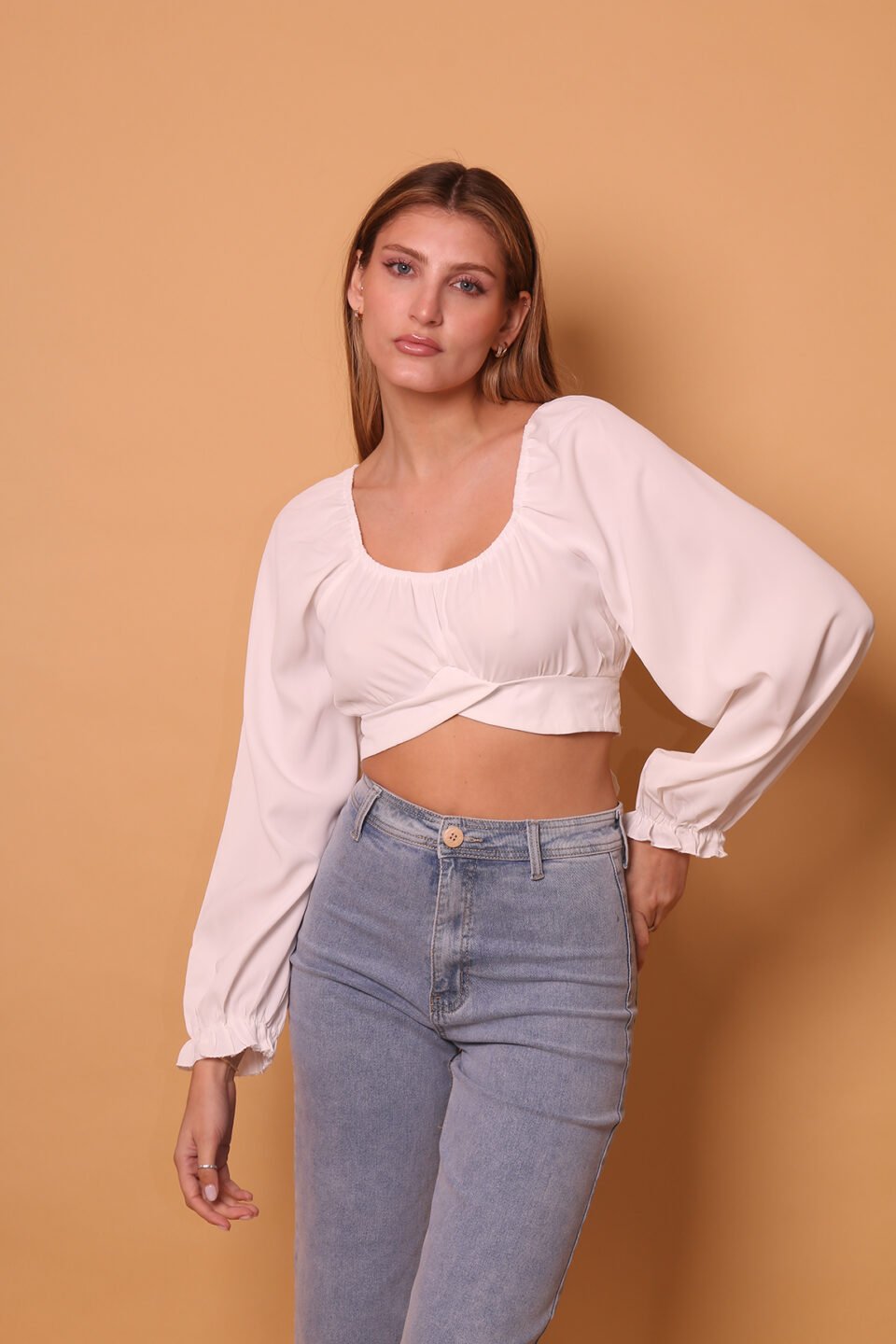 Bluson Crop Lazo