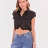 Blusa Ajustable con Hombreras