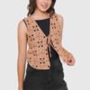 Chaleco Guillité Crochet + Mostacilla