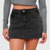 Falda Denim Globo con Forro