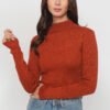 Chaleco Lurex Cuello Alto
