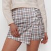 Falda Short Cuadrillé Elástica