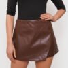 Falda Short Ecocuero