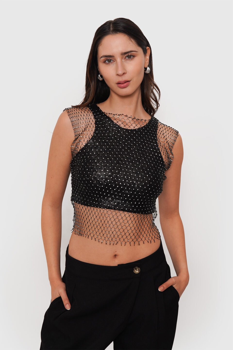 Malla Sin Mangas con Strass