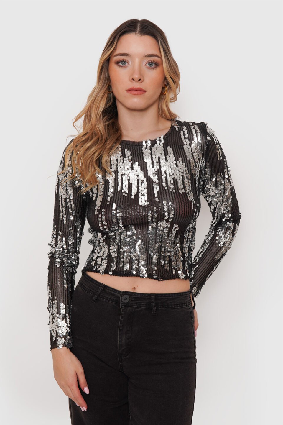 Polera de Lentejuelas Full Brillo