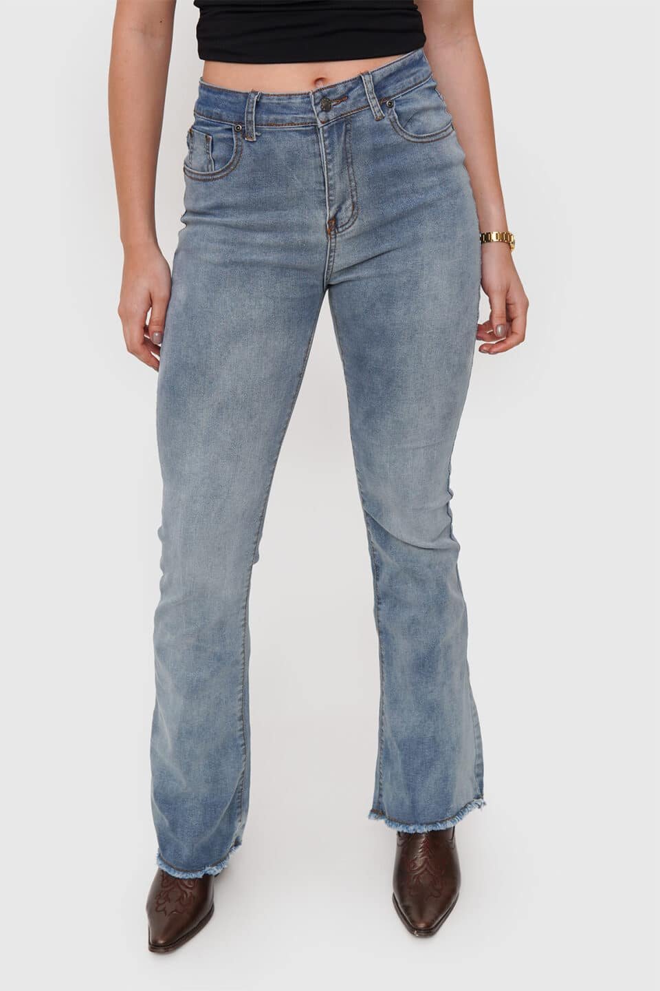 Jeans Flare Elasticado