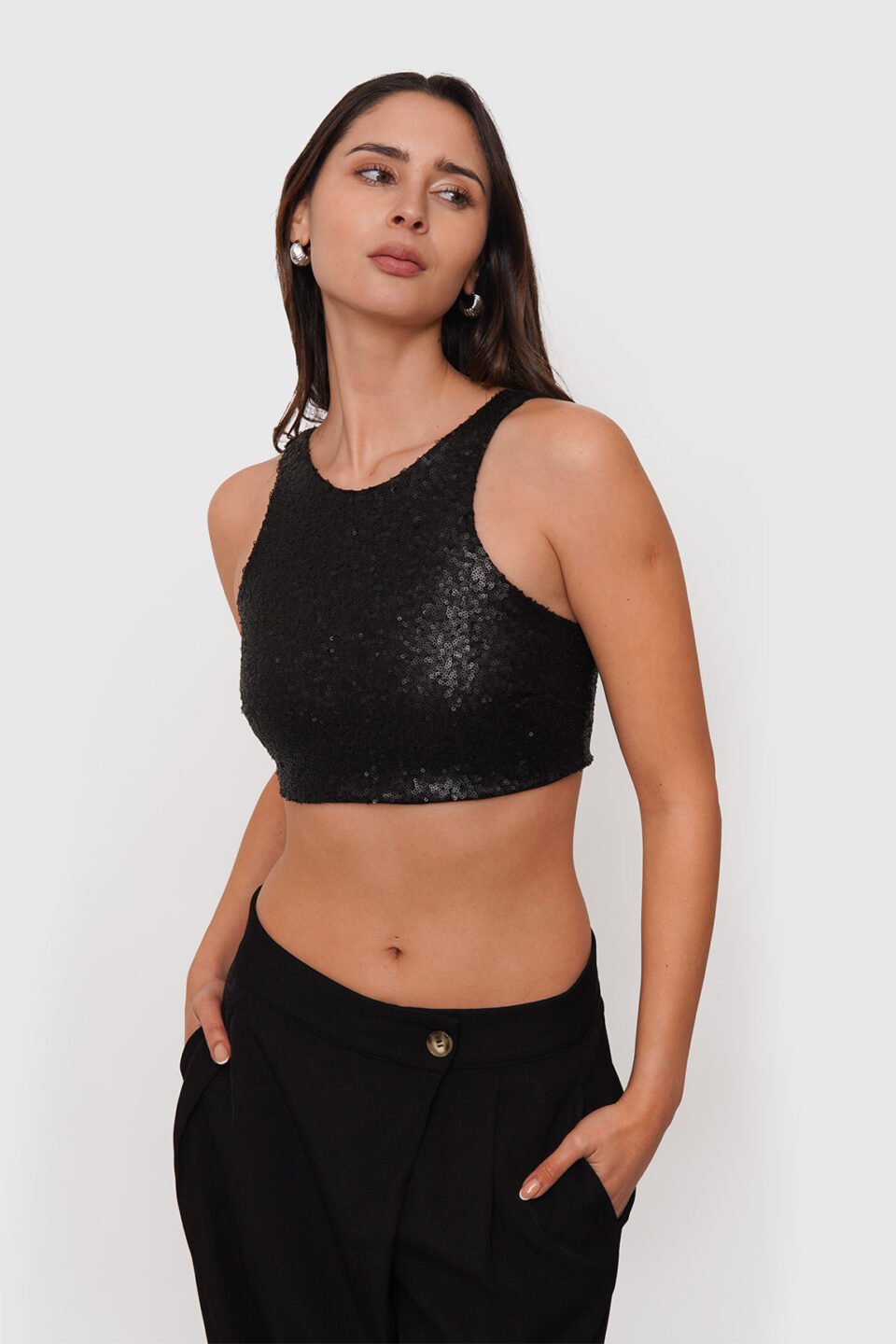 Crop Top Lentejuelas Clásico