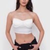 Top Satín con Strass