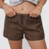 Micro Short Estilo Suede con Cordones