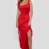 Vestido Lycra con Volados