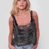 Top Malla Strass