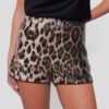Micro Short Elasticado Forrado Lentejuelas