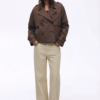 Chaqueta Trench Corta Doble Abotonadura