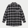 Camisa Cuadrillé de Franela Estilo Varsity