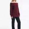Chaleco de Punto con Elegante Cuello Bote