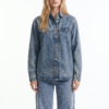Camisa de Jeans con Lavado Vintage