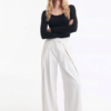 Pantalón con Pinzas Cruzadas