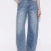 Jeans Balloon con Escamas de Sirena