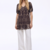 Mini Vestido Animal Print con Escote en V
